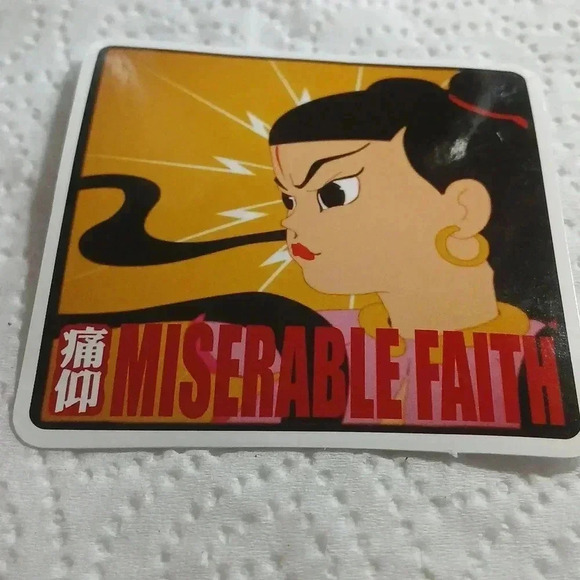 Other - Miserable Faith..Vintage sticker..waterproof..nwt..we bundle..enjoy